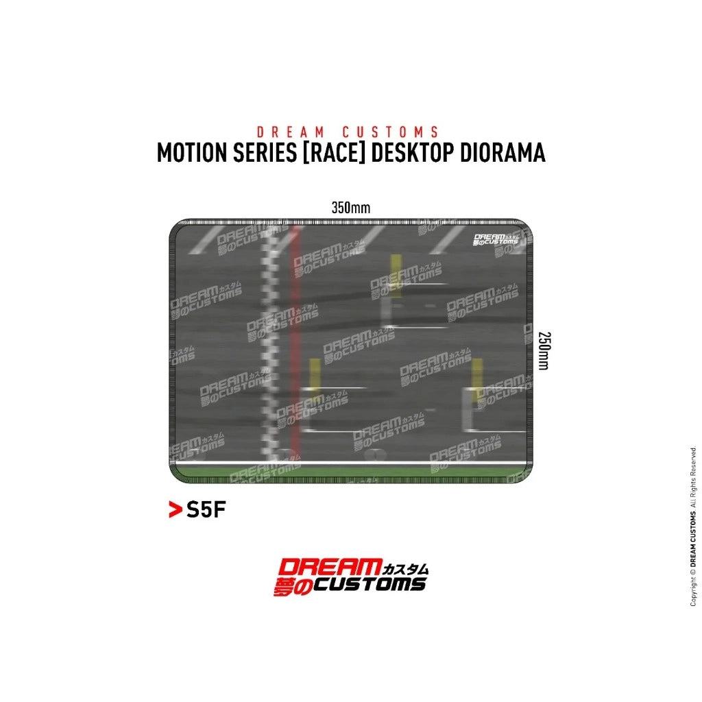 Dream Customs Race Motion Series Desktop Diorama Mat