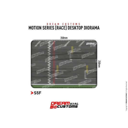 Dream Customs Race Motion Series Desktop Diorama Mat S5F - AUSSIE diecast