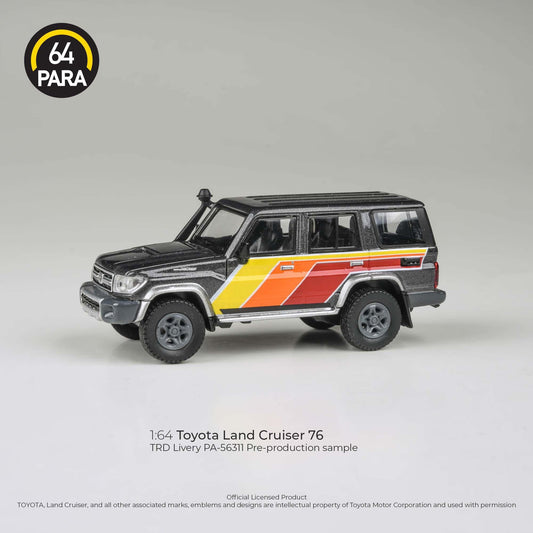 *PREORDER* PARA64 Toyota Landcruiser LC76 Station Wagon  Graphite+TRD Livery