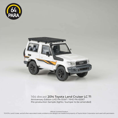 *PREORDER* PARA64 2014 Toyota Landcruiser LC71 3 door White Anniversary Edition