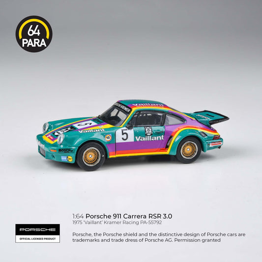 *PREORDER* PARA64 1975 Porsche 911 Carrera RSR 3.0 'Vallant' Kramer Racing Livery