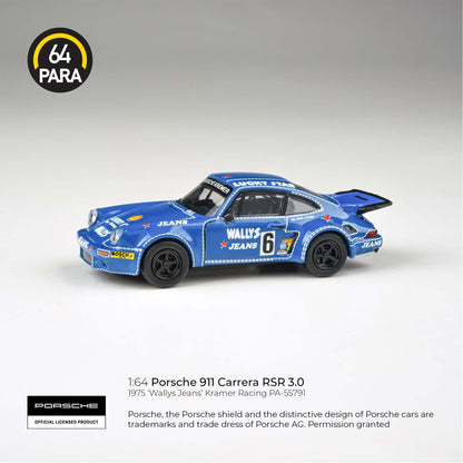 *PREORDER* PARA64 1975 Porsche 911 Carrera RSR 3.0 'Wallys Jeans' Kramer Racing Livery