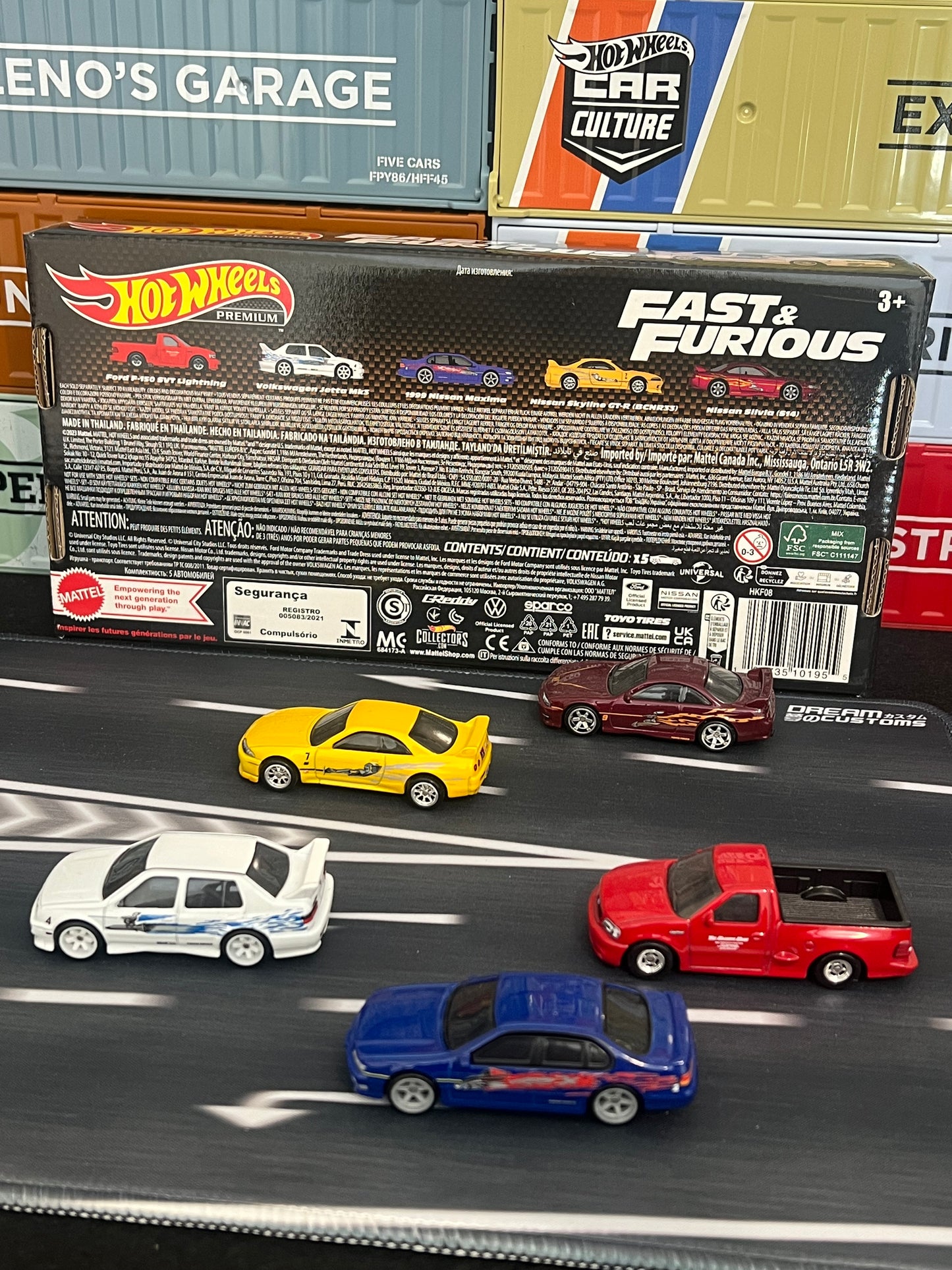 Hot Wheels 2024 Fast & Furious Premium 5 Car Boxed Set