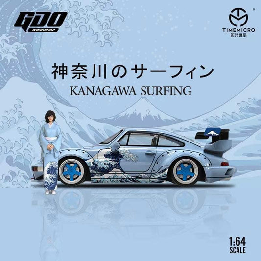 Time Micro x GDO 1:64 Porsche 964 RWB Kanagawa Surfing