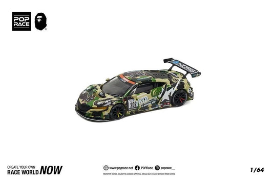 POP RACE X Bape 1:64 Honda NSX GT3 EVO22 Aussie diecast