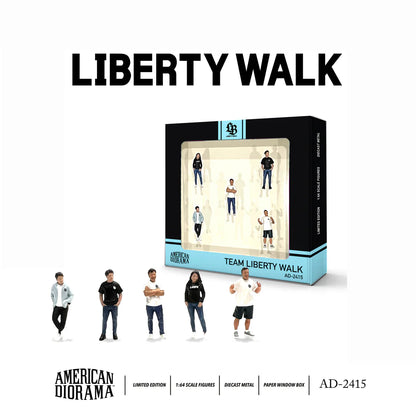 American Diorama 1:64 Liberty Walk Team set of 5 Figs