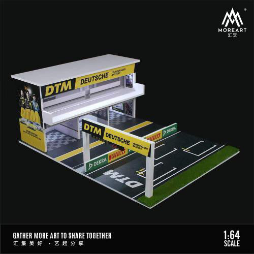 MOREART DTM Track 3D Cube Scene 1:64 Diorama with LED Lighting