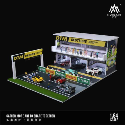 MOREART DTM Track 3D Cube Scene 1:64 Diorama with LED Lighting