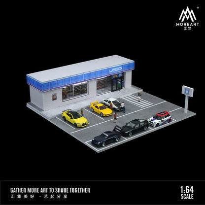 MOREART Lawson Store 3D Cube Scene 1:64 Diorama with LED Lighting