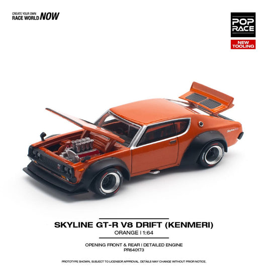 POP RACE Nissan Skyline GT-R V8 Drift (Kenmeri)