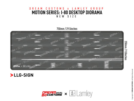 Dream Customs x Lamley I-80 Desktop Diorama (Limited Signature Edition) LL6-SIGN - AUSSIE diecast