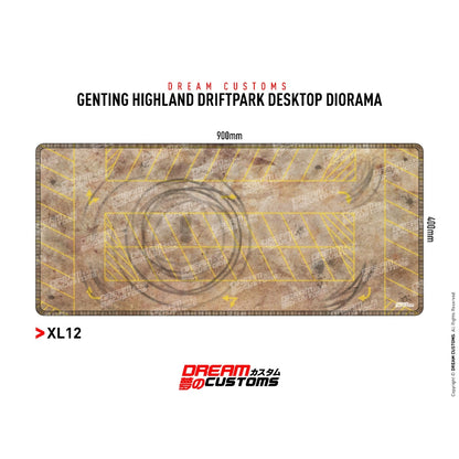 Dream Customs Genting Highland Drift Park XL Desktop Diorama Mat S11