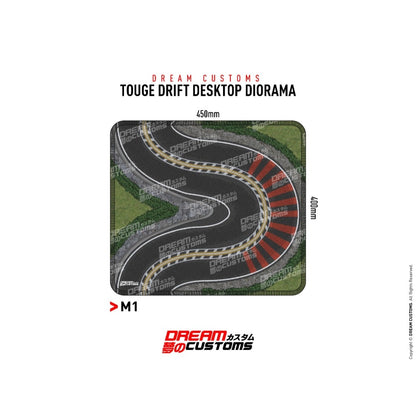 Dream Customs Touge Drift  Desktop Diorama Mat M1