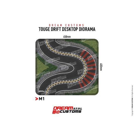 Dream Customs Touge Drift  Desktop Diorama Mat M1