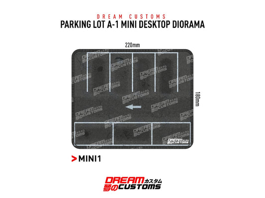 Dream Customs Parking Lot A-1 Mini Desktop Diorama Mat MINI1 - AUSSIE diecast