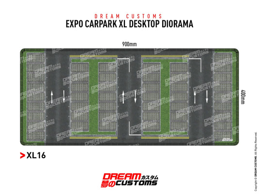 Dream Customs Expo Car Park XL Desktop Diorama Mat XL16 - AUSSIE diecast