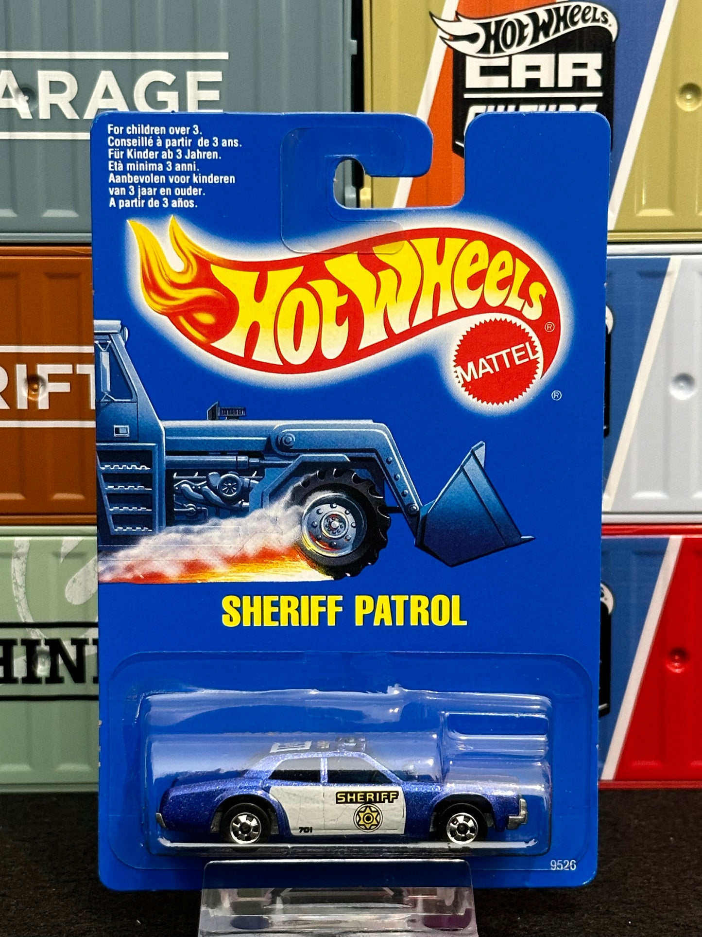 Hot Wheels 1992 Gleamer & Sheriff Patrol Mainline (Set of 2) Chrome / Blue