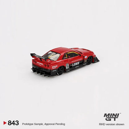 *PREORDER* Mini GT 1:64 Nissan LB-ER34 Super Silhouette SKYLINE Red/Black