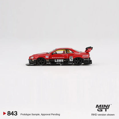 *PREORDER* Mini GT 1:64 Nissan LB-ER34 Super Silhouette SKYLINE Red/Black