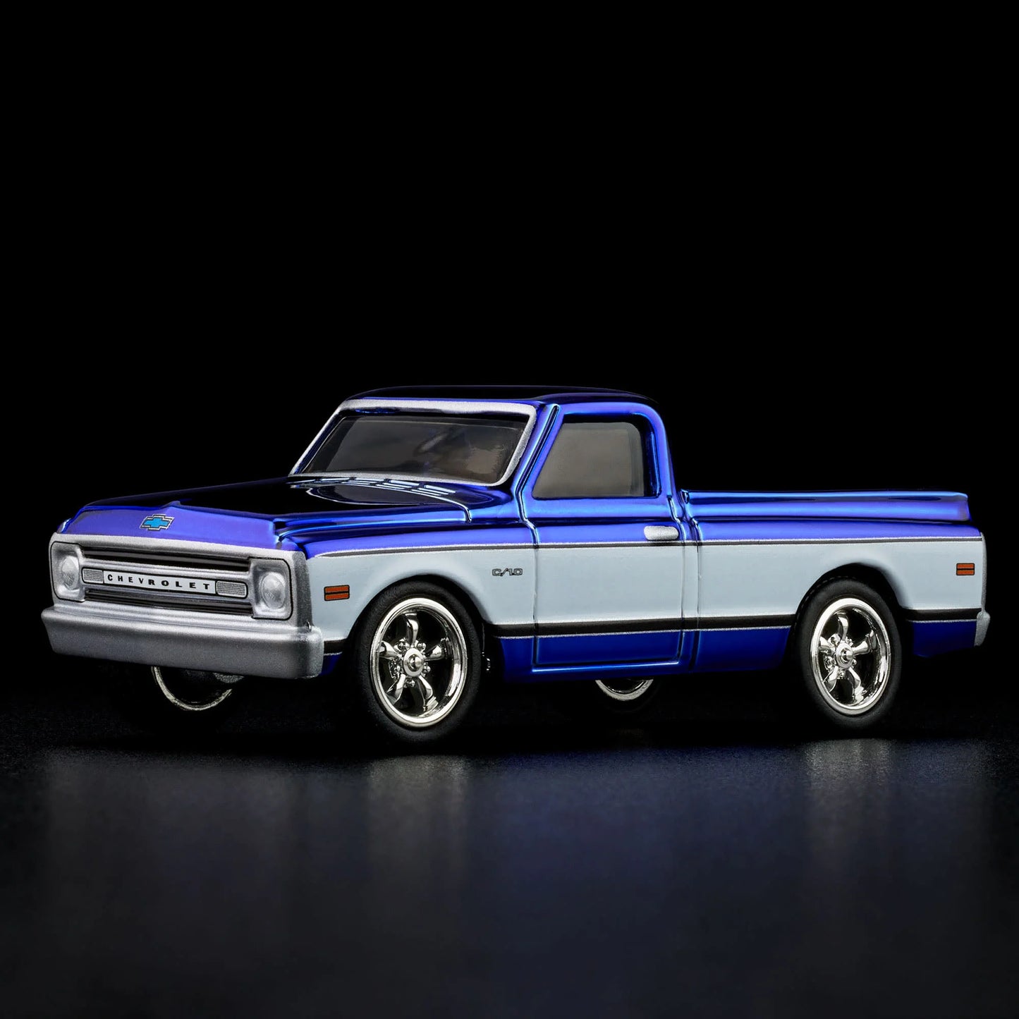 Hot Wheels RLC 1969 Chevy C10 Navy Blue
