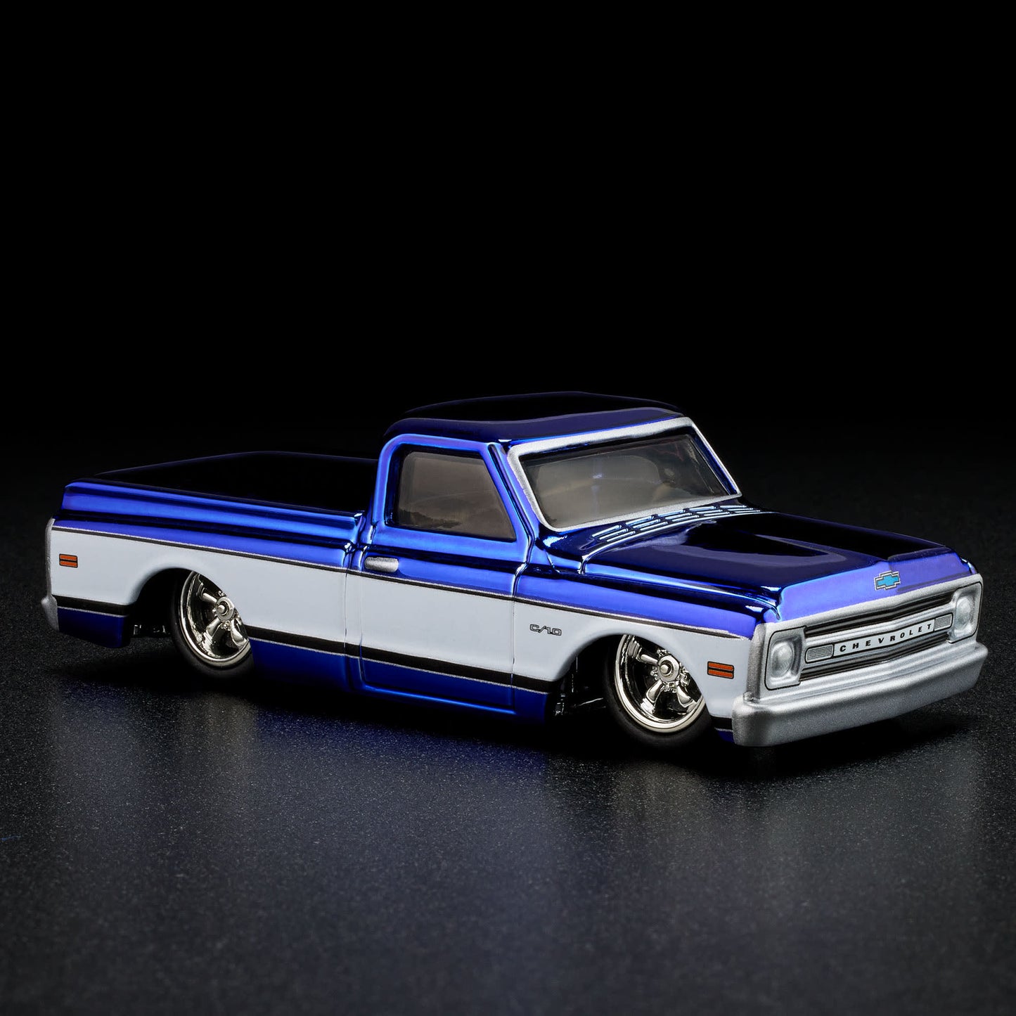 Hot Wheels RLC 1969 Chevy C10 Navy Blue