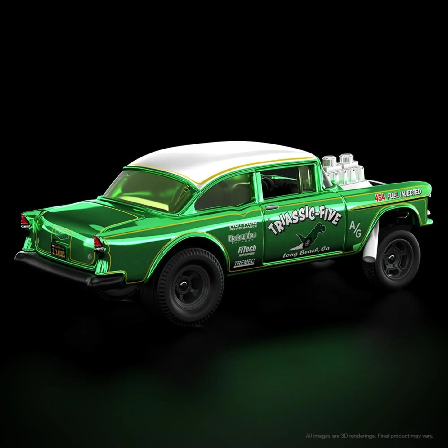 Hot Wheels 55 Chevy Bel Air Gasser RLC