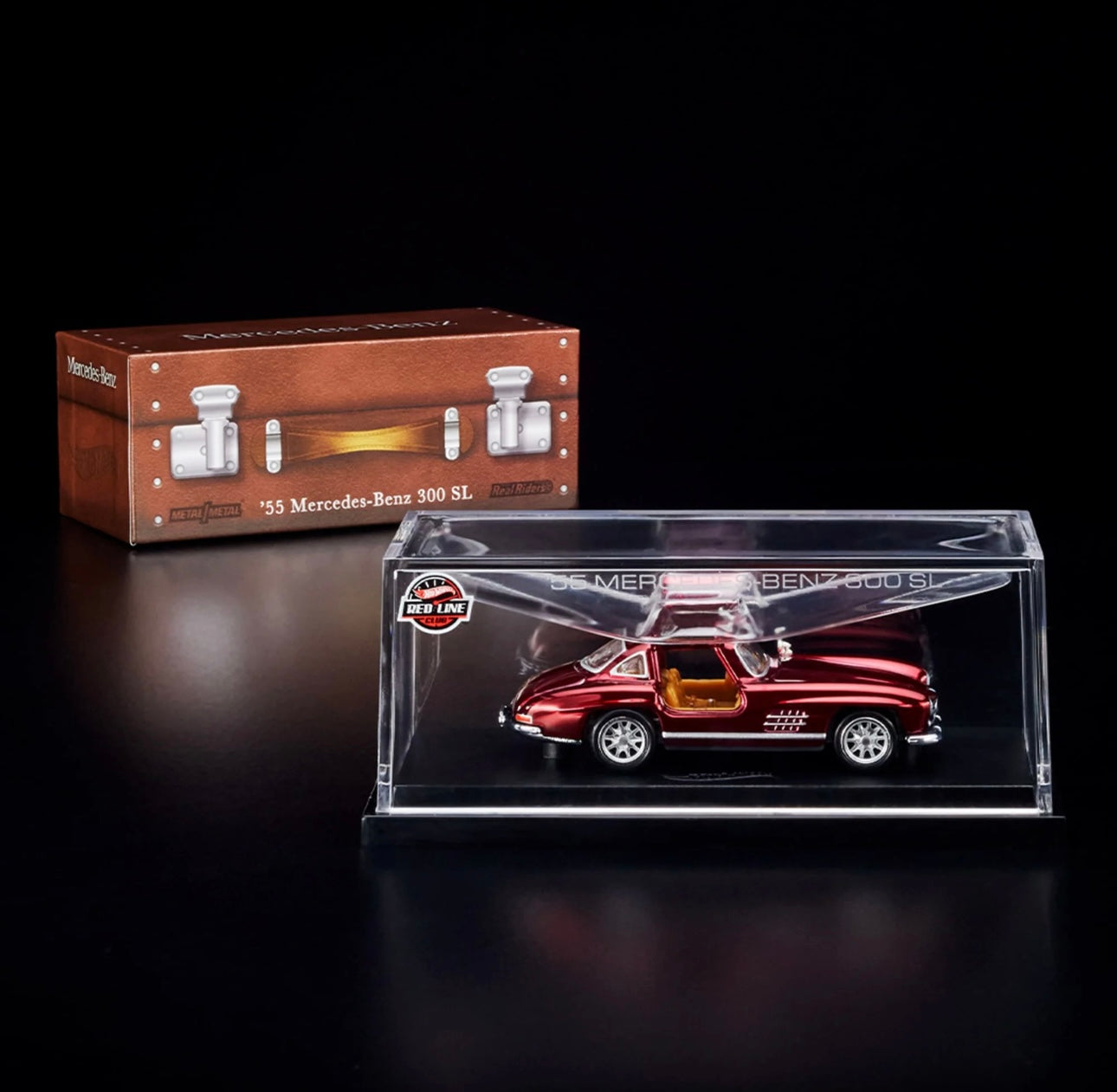 Hot Wheels 2023 1955 Mercedes-Benz 300 SL RLC  - Oxblood Red