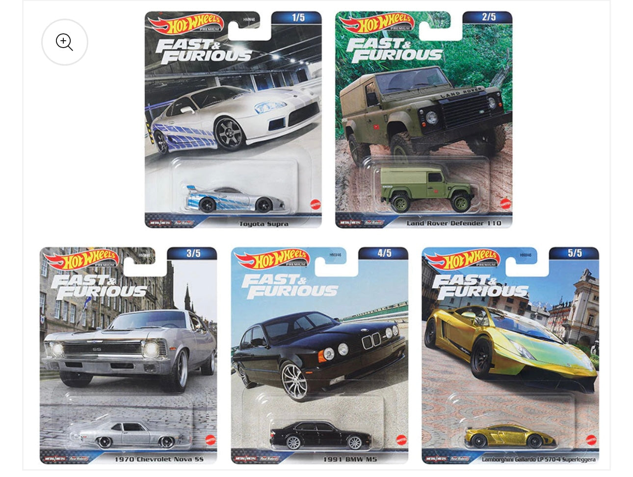 Hot Wheels 2023 Fast & Furious Premium Case D (HNW46)