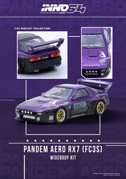 INNO64 Mazda RX-7 (FC3S) "Pandem Rocket Bunny" Purple