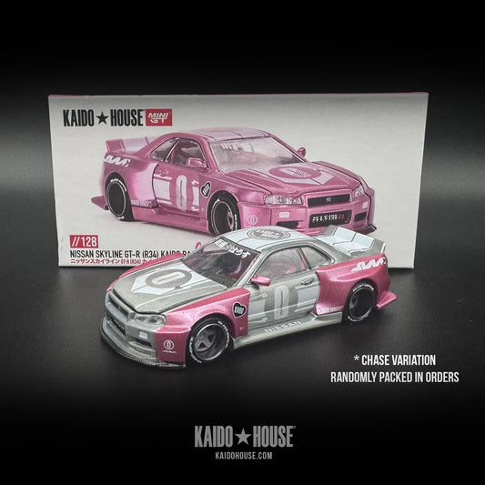 KAIDO HOUSE + MINI GT 1:64 NISSAN SKYLINE GT-R (R34)V1 Chase #128