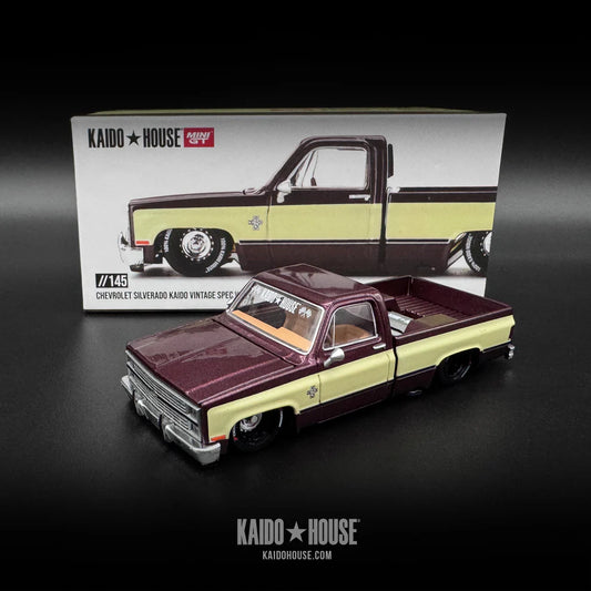 Mini GT x Kaido House Chevrolet Silverado Silverado Vintage V1 Aussie diecast