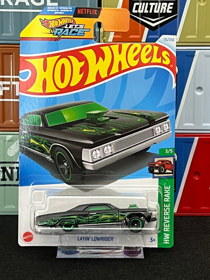 Hot Wheels 2024 Layin' Lowrider Mainline Green 113/250