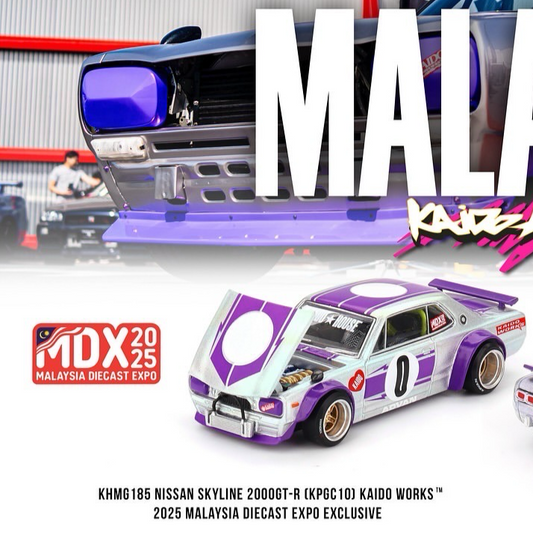 KAIDO HOUSE Nissan Skyline 2000GT-R 2025 Malaysia Diecast Expo (KHMG185) - AUSSIE diecast