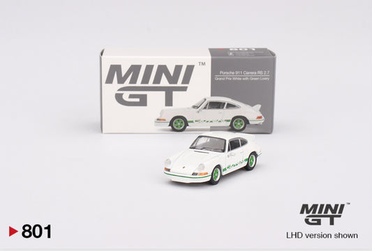 Mini GT 1:64 Porsche 911 Carrera RS 2.7 White 801 - AUSSIE diecast
