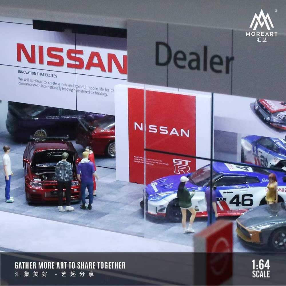 MOREART Nissan Showroom 1:64 Diorama with LED Lighting