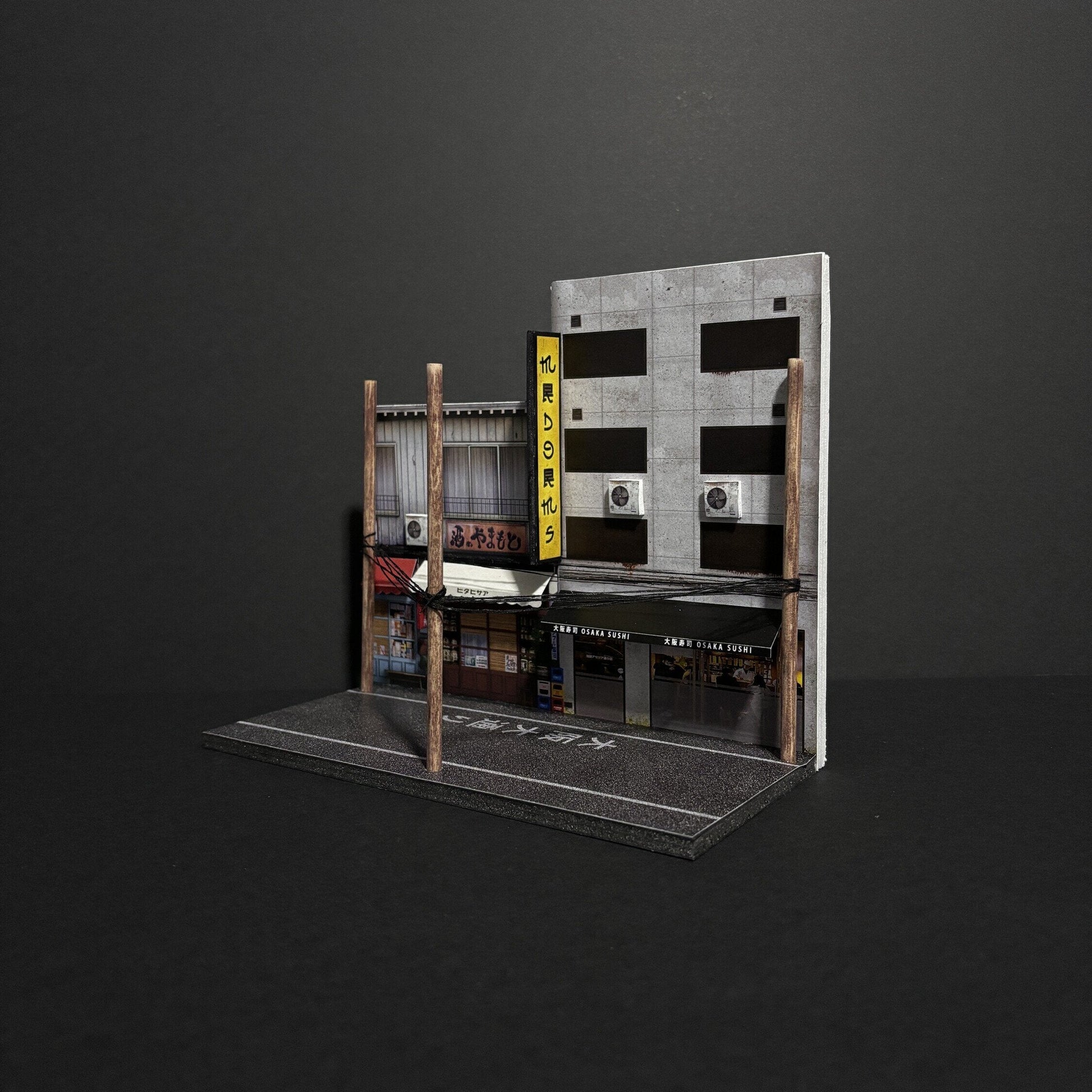 Mr Dioramas Osaka Japan V1 Street 1:64 Diorama Scene - AUSSIE diecast