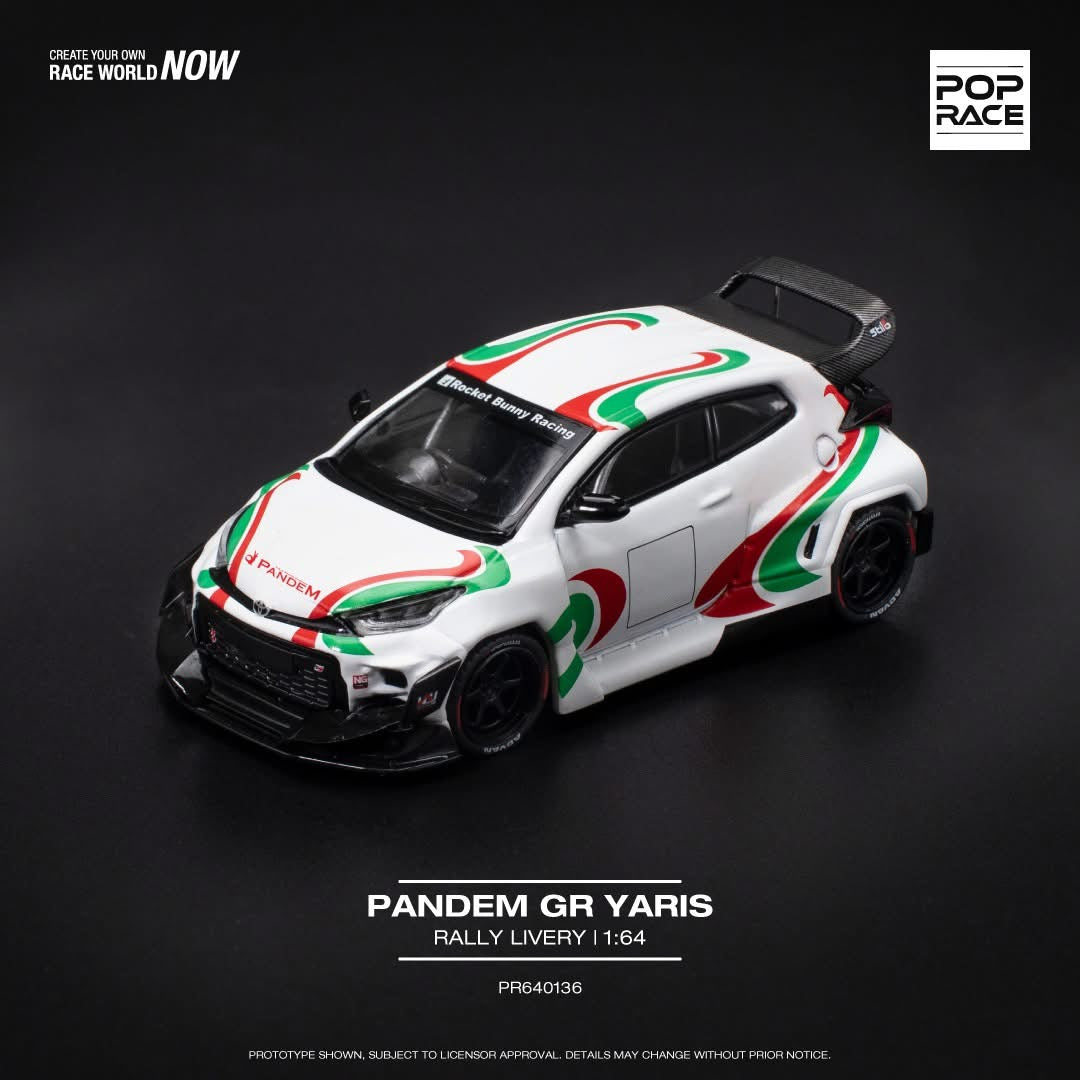  POP RACE 1:64 Pandem Toyota Yaris GR Aussie diecast