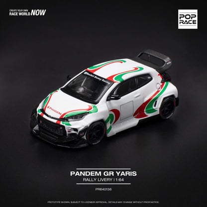  POP RACE 1:64 Pandem Toyota Yaris GR Aussie diecast