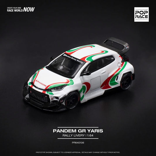  POP RACE 1:64 Pandem Toyota Yaris GR Aussie diecast