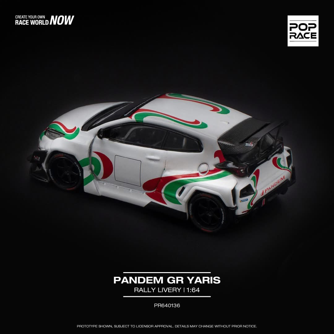  POP RACE 1:64 Pandem Toyota Yaris GR Aussie diecast