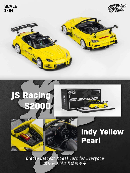 **PREORDER** Micro Turbo S2000 JS Racing - Metallic Yellow