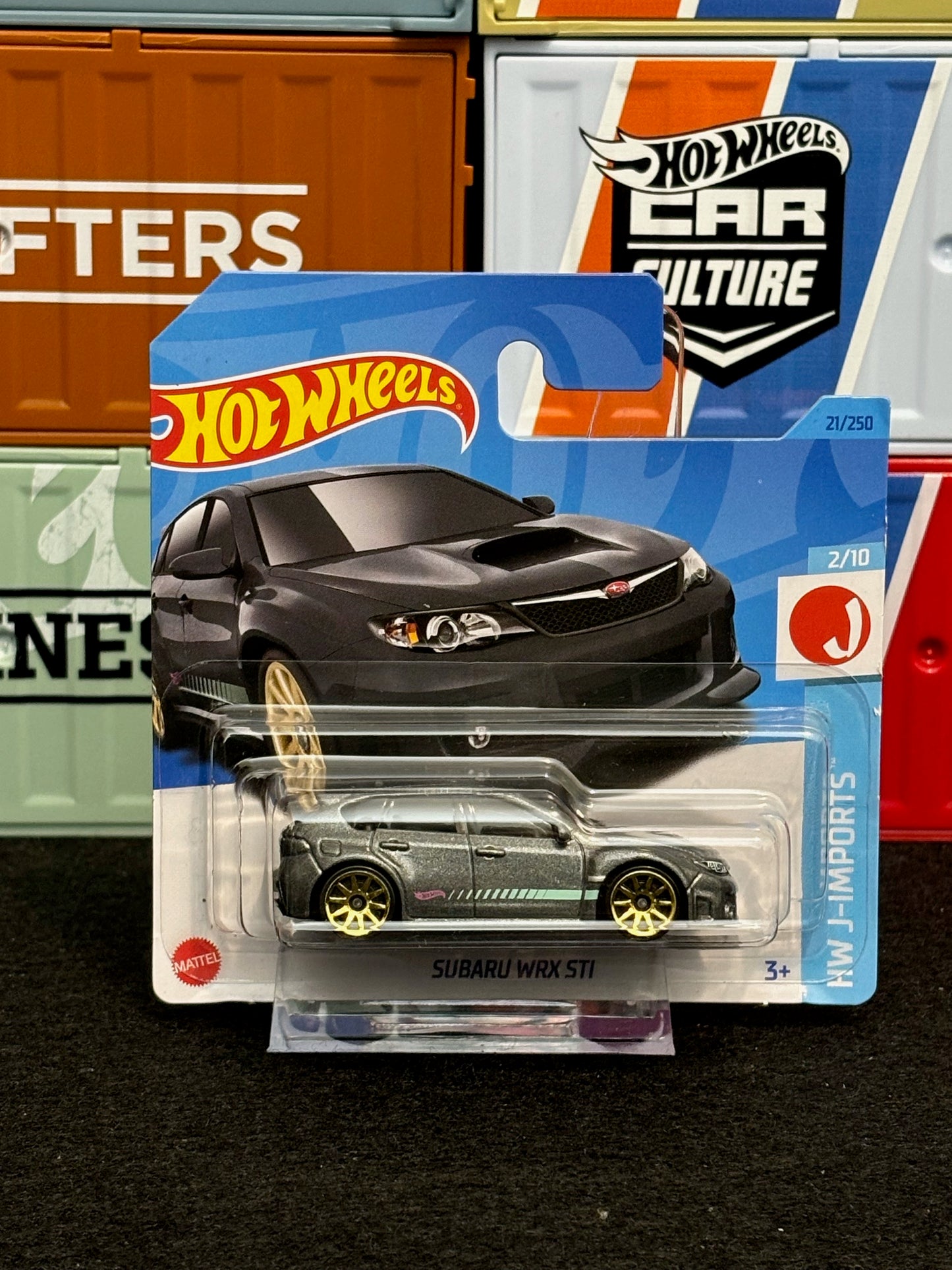 Hot Wheels 2023 Subaru WRX STI 21/250 Mainline Short Card