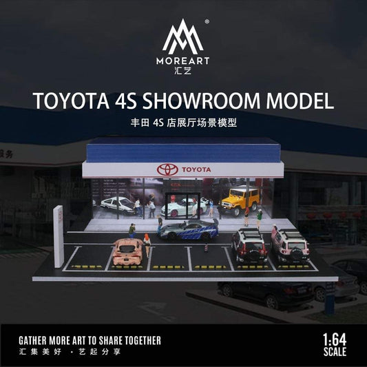 MOREART 1:64 Toyota 4S Showroom Diorama with LED Lighting