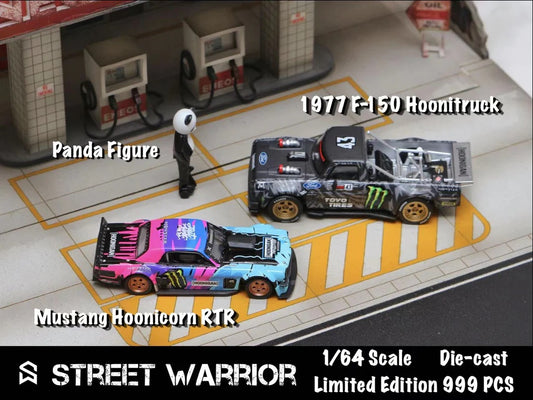 Street Warrior 1:64 Ken Block's 1965 Ford Mustang Hoonicorn RTR  1977 Ford F-150 Hoonitruck