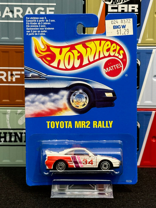 Hot Wheels 1993/97 Toyota MR2 Rally Mainline (Set of 2) White - AUSSIE diecast